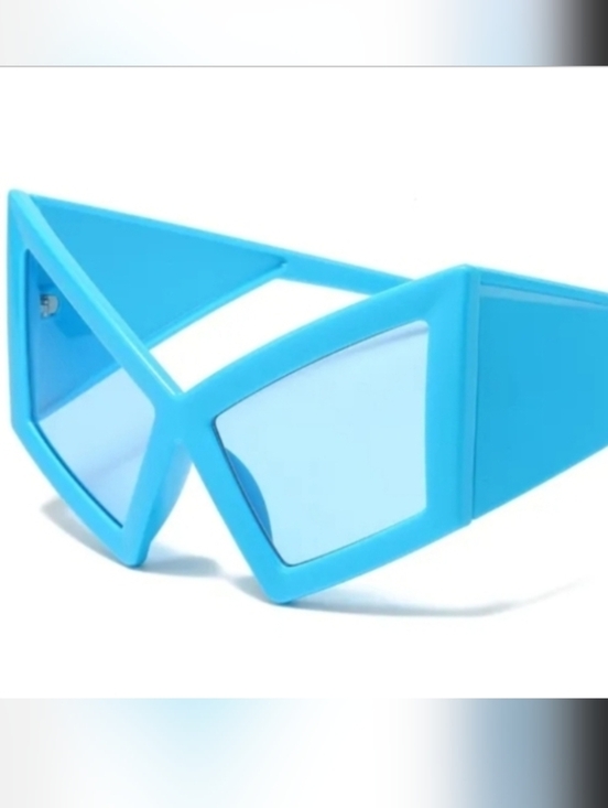 Bold Blue Geometric Sunglasses - Women Accessories